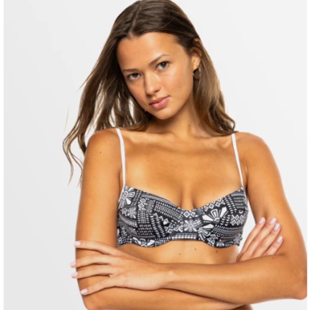 Roxy Womens Mineral Medium Coverage Underwire Bikini Top